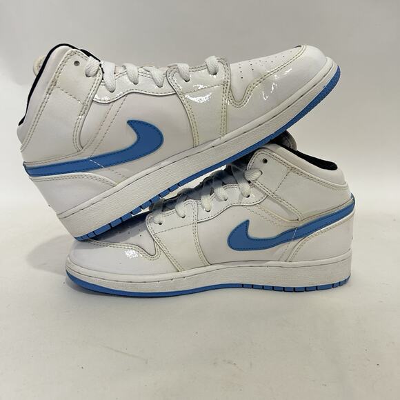 Nike Air Jordan 1 Retro Mid GS “Legend Blue/UNC” - Picture 2 of 11